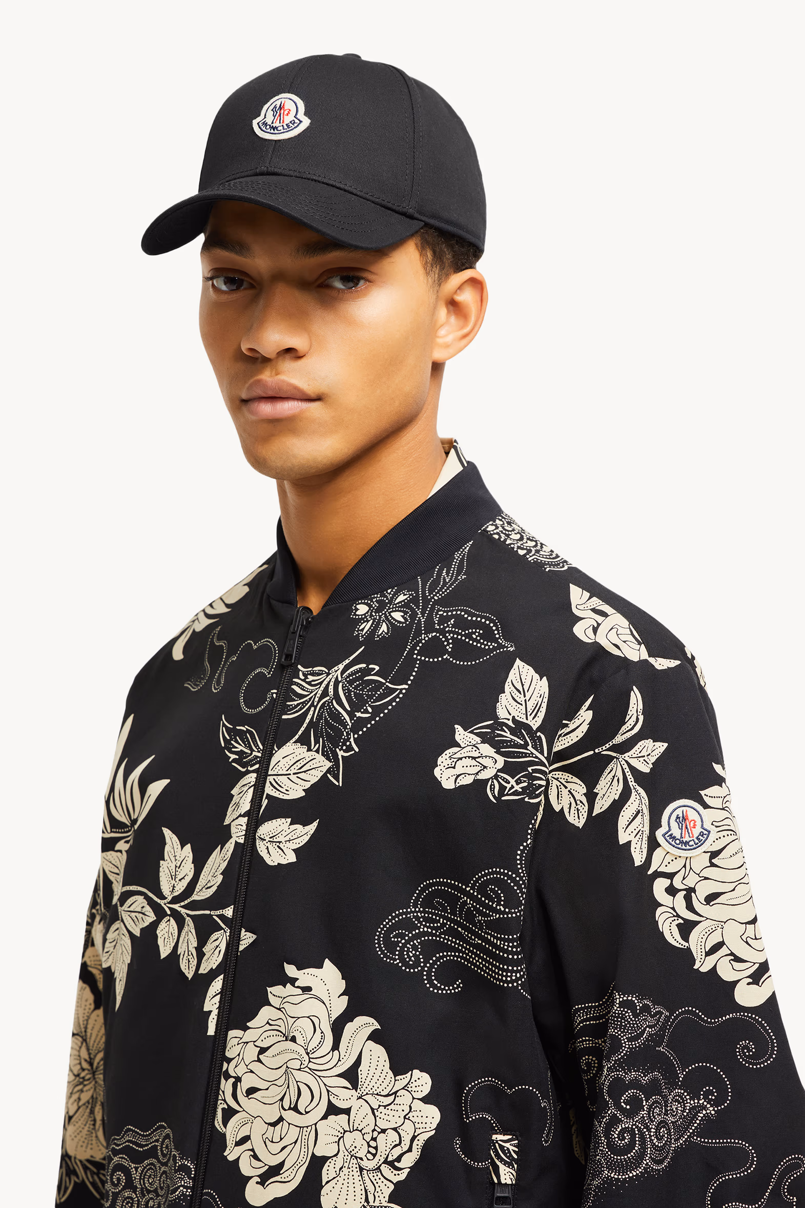 Casquette en gabardine Hommes Noir Moncler 2